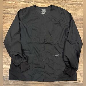 Cherokee Revolution Black Scrub Jacket Size Medium